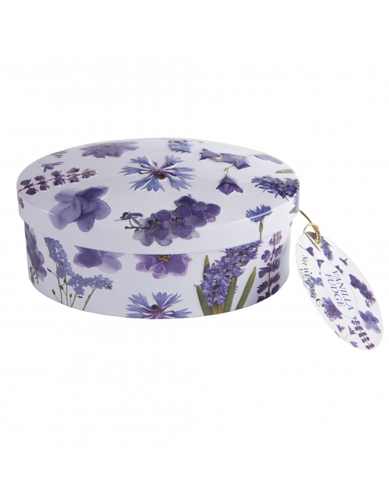 Vanilla Fudge In Purple Flower Tin 120g