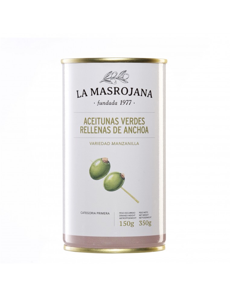 Green Olives Stuffed With Anchovies 350g