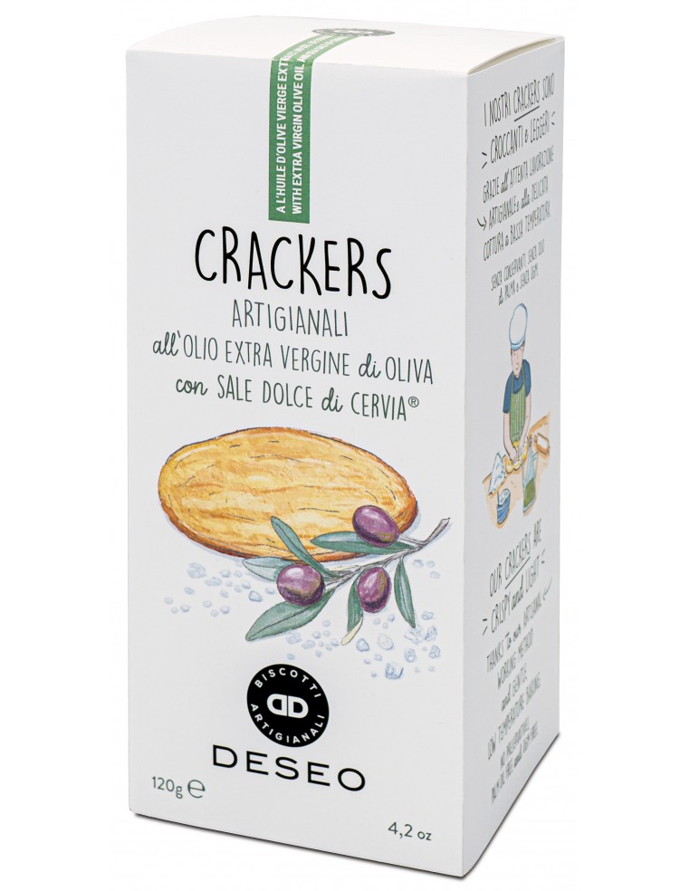 Deseo Crackers With Cervia Seasalt 120g