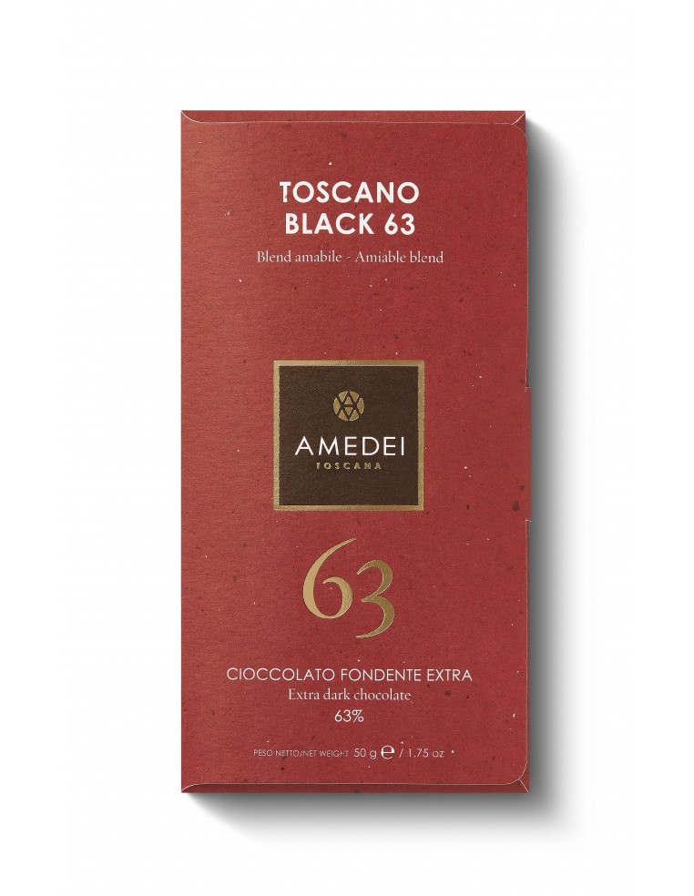 Amedei Toscano Black Dark Chocolate 63% 50g