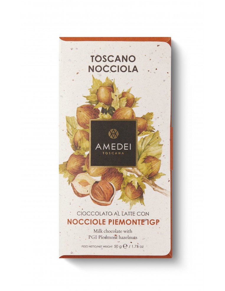 Amedei Milk Chocolate With Hazelnuts 50g