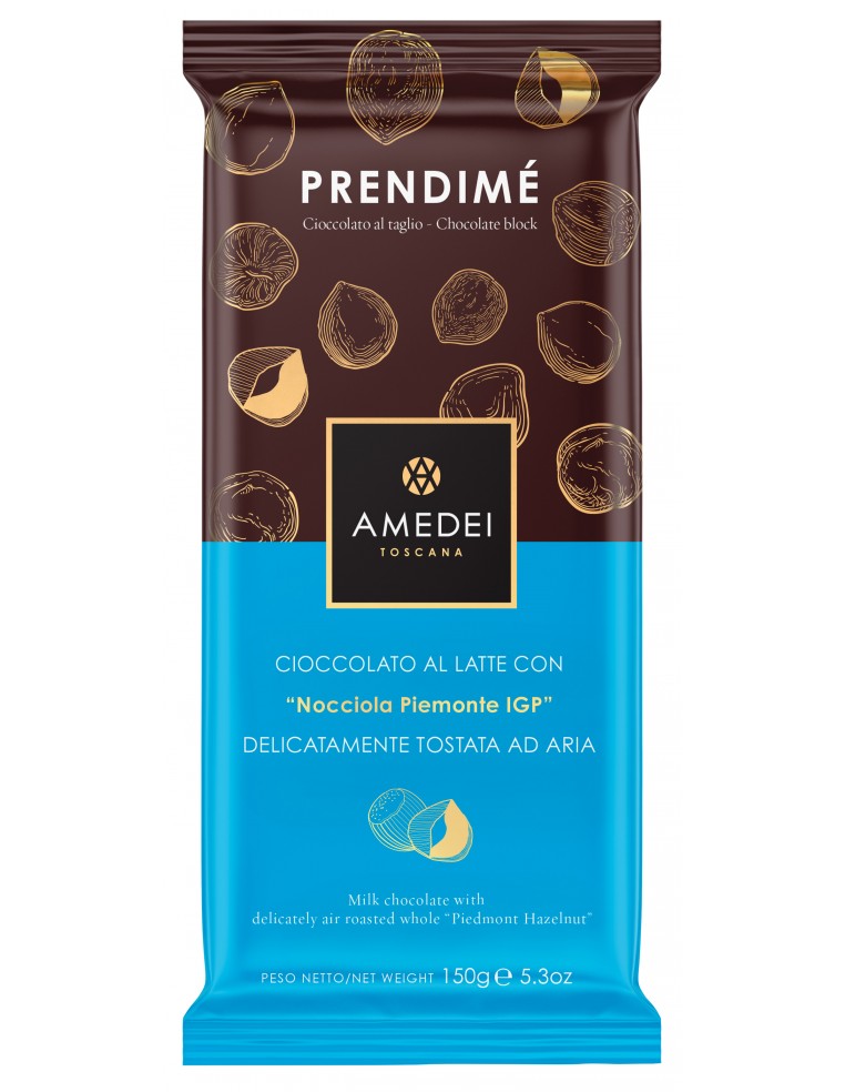 Amedei Prendime Milk Chocolate With Hazelnuts 150g