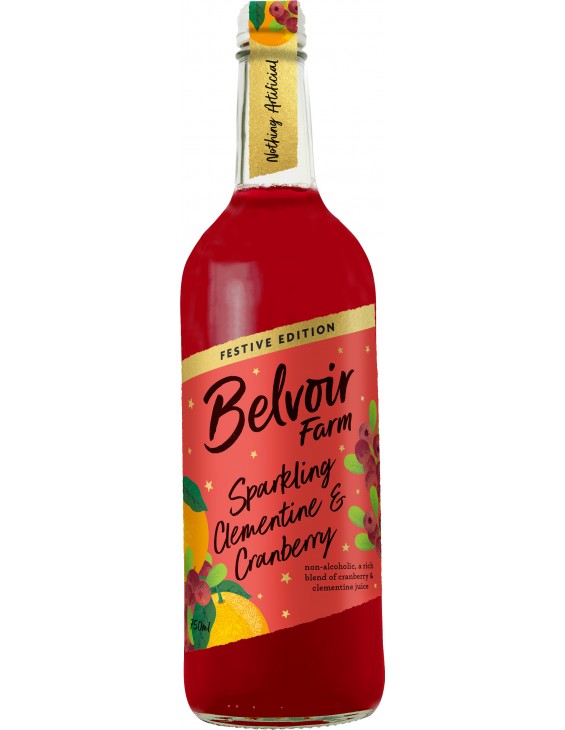 Belvoir Dzirkstošais Klementīnu Un Dzērveņu Punšs 750ml