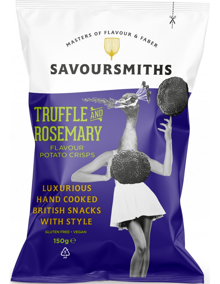 Savoursmiths Potato Chips With Truffle And Rosemary 150g